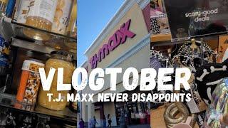 VLOGTOBER DAY 22| T.J. MAXX HAS SCARY GOOD DEALS SO I HAD TO SPIN THE BLOCK & SHOP!!!