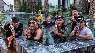 LTT Game Nerf War : Warriors SEAL X Nerf Guns Fight The Escapes Rocket Crazy