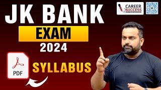 JKBANK 2024 SYLLABUS CONFIRMED #Jkbank