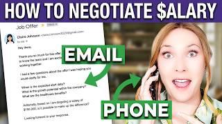 Salary Negotiation Conversation Example & Email Template - Compensation Negotiation Tips!