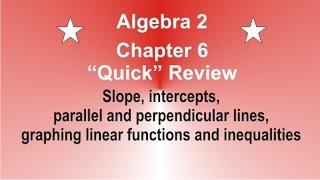 Algebra 1 Chapter 6 Review by Rick Scarfi
