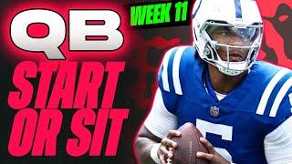  WEEK 11 QB MUST Start/Sit Analysis!  | 2024 Fantasy Football Advice