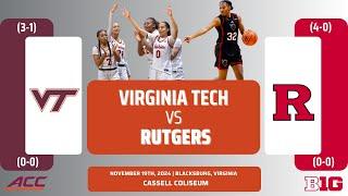 Virginia Tech vs Rutgers | NCAA Women's Basketball | 11.19.24