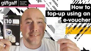 How to top-up using an e-voucher | tutorial | giffgaff