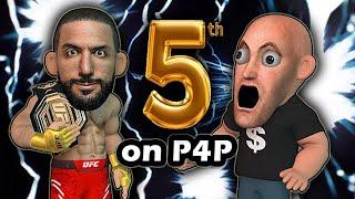 Belal is ranked 5th on P4P