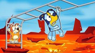 Bluey & Bingo CAN'T TOUCH LAVA!