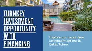 Turnkey Investment Opportunity with Financing. ️ Bakal Tulum