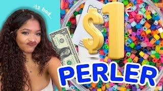 TESTING A $1.00  PERLER KIT| Dollar Store Crafts