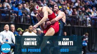 Cameron Amine vs. Dean Hamiti - 165 lb Quarterfinal - 2023 NCAA Wrestling Championships