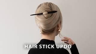 Easy Hair Up Hair Stick Tutorial ️