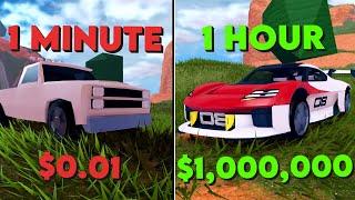 I Had One Hour To Grind $500,000 Cash in Jailbreak (Roblox Jailbreak)