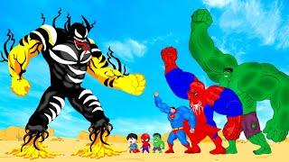 Evolution Of VENOM FIRE Vs Team HULK, Spider Man, Super Man : Returning From The Dead SECRET - FUNNY