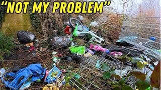 SHAMEFUL DUMPING Over Bridge This Has Got To STOP