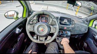 Abarth 595 Competizione [1.4 T-JET 180HP] |0-100| POV Test Drive #1787 Joe Black