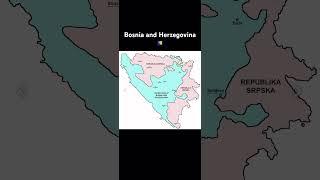 The districts of Bosnia and Herzegovina#geography#map #geographyfacts#bosnia #bosniaherzegovina
