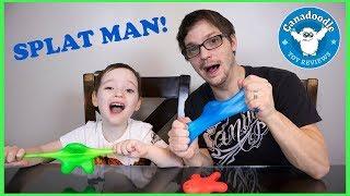 SPLAT MAN Super Squishy Kids Toy Review with Canadoodle Toy Reviews!