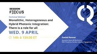 Monolithic, Heterogeneous and Hybrid Photonic Integration – There is a role for all