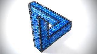 The IMPOSSIBLE Triangle in Dominoes! (Amazing Optical Illusion!)