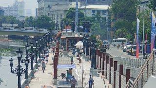 LUMIKO NA AT PINAGSAMA!PALAPIT N MGA BALUSTRE!MGA COBBLESTONES PA!PASIG RIVER ESPLANADE