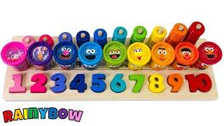 Counting Numbers 1 to 10 with the Sesame Street Characters