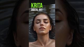 Krita Digital Painting Timelapse - Wet Skin Texture #krita #digitalart #digitalpainting