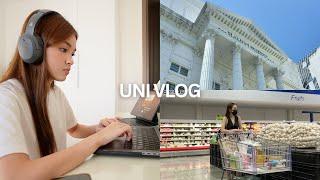 UNI VLOG  life update, (busy) productive days, grocery shopping, going back to bangkok!