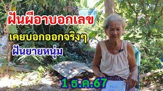 ฝันผีอาบอกเลข เคยบอกออกจริงๆ ฝันยายหนุ่ม 1 ธ.ค.67