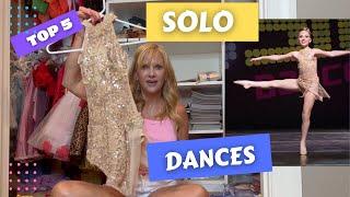 My Top 5 Dance Moms Solo Dances + Costumes