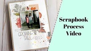 Fun Sprinkle Background Using Stamping Inks | Scrapbook Process Video