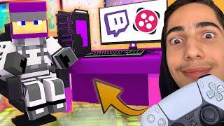 داخل ماینکرافت استریمر خفن شدم  Minecraft Streamer Simulator #1