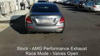 2018 AMG E63S Stock Exhaust vs. AWE SwitchPath