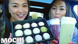 MOCHI FEAST CAR MUKBANG *SISTER'S EDITION (LETS EAT) | SASVlogs