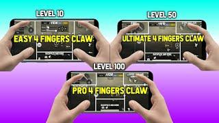 PUBG MOBILE BEST 3 TYPE OF 4 FINGERS CLAW SETUP