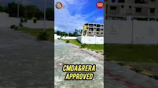 MOGAPPAIR NEXT AYAPAKKAM CMDA APPROVED PREMIUM GATED COMMUNITY VILLA PLOTS SALE, 90% BANK LOAN