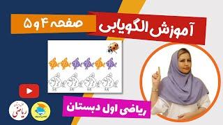 آموزش ریاضی صفحه 4 و 5 کلاس اول دبستان (آموزش الگویابی به کودکان)