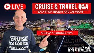 Live Cruise & Travel Q&A: Sunday 5 January 5pm UK/ Noon ET / 9am PT