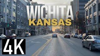 Road Tour of Wichita, Kansas 4K - Downtown Wichita - Driving in Wichita