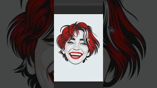 Fast & Easy Vector Portrait Logo Design | Short Tutorial #shorts