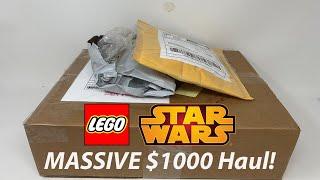 HUGE $1000 Lego Star Wars Haul! Unboxing Tons of Rare Minifigures for Super Cheap!