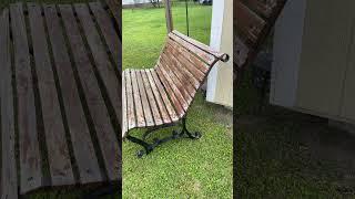 Old garden bench will restore it