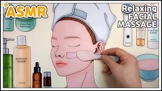 [paperdiy]Relaxing ASMR Face Massage : Spa for Deep Sleep  잠이 솔솔 숙면에 좋은 에스테틱 페이셜 마사지