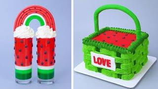 So Tasty Watermelon Cake Tutorials  Awesome DIY Homemade Cake Recipes For Your Family