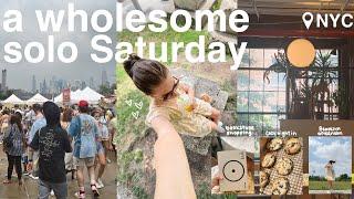 a wholesome solo Saturday in NYC | Brooklyn day, food festival, bookstore shopping, cozy night in ツ