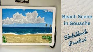 Paint a Relaxing Beach Scene in Gouache