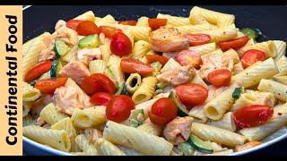 Creamy Italian Salmon Pasta One Pot Recipe By Continental Food