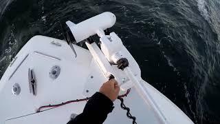 Minn Kota Spot Lock Trolling Motor - Holding a 32 Foot Sea Vee in 25 MPH Nor'Easter