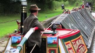 Historic Narrowboat Pair on Coventry Canal carrying Coal