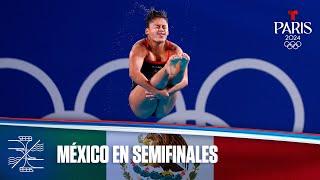 Alejandra Estudillo de México avanza a semifinales en Clavados 3 m | Juegos Olímpicos París 2024