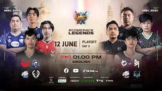 [English] MSC Playoff Day 2 | MLBB Southeast Asia Cup 2021