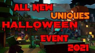 ALL NEW Uniques & Items Showcase Minecraft Dungeons (Spooky Fall 2021)